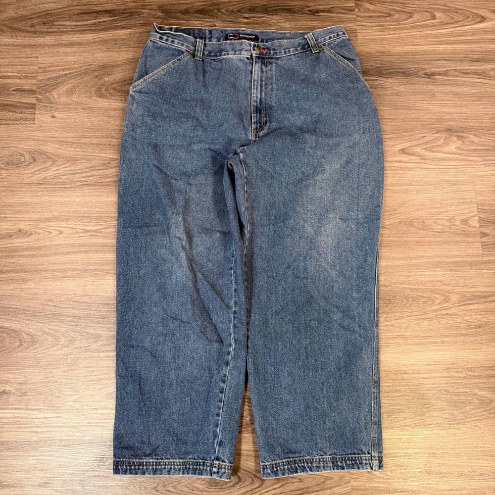 Bugle Boy Carpenter Jeans  40x30 (actual 38x28)Blue Denim Relaxed Fit Workwear